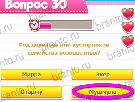 Игра Викторина для всех ответы на Уровень 30