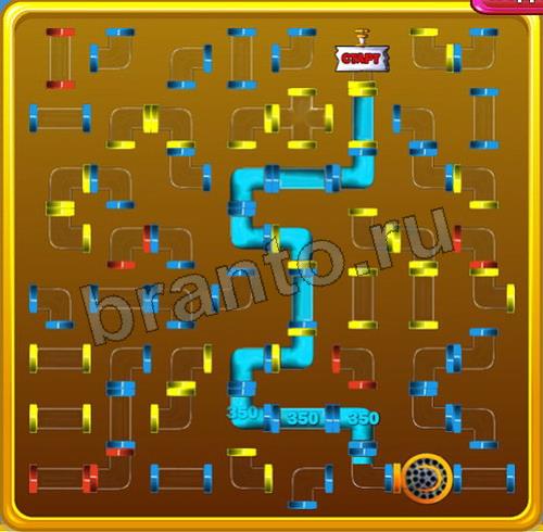 ответы на игру Водопроводчик в одноклассниках Уровень 91