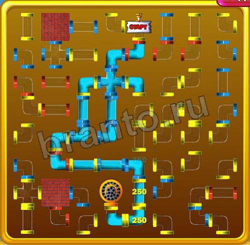 Решения на игру Водопроводчик Уровень 93