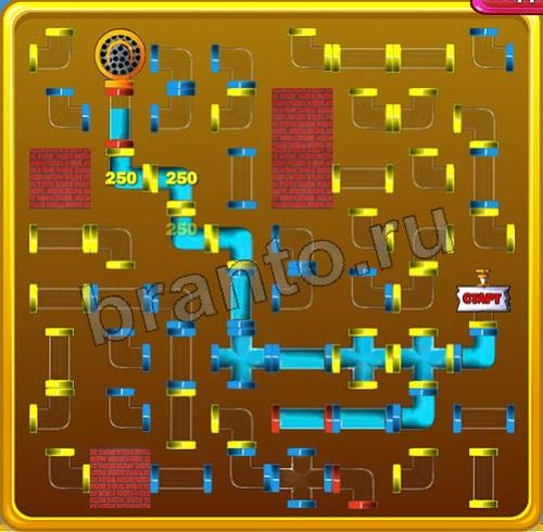 Помощь на игру ВК Водопроводчик Уровень 94