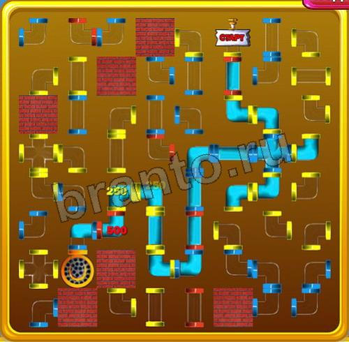 ответы на игру в одноклассниках Водопроводчик Уровень 96