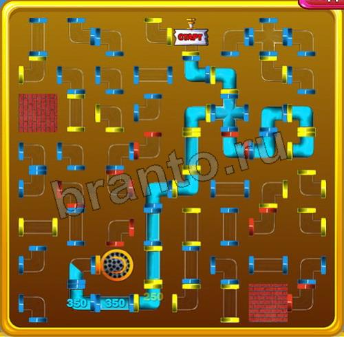 игра Водопроводчик ответ на Уровень 100