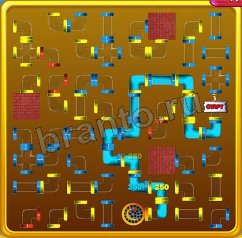 решебник на игру Водопроводчик Уровень 101