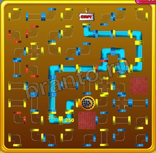 Водопроводчик игра ответы Уровень 103