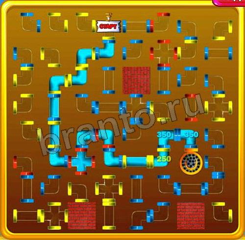 решебник на игру Водопроводчик Уровень 111