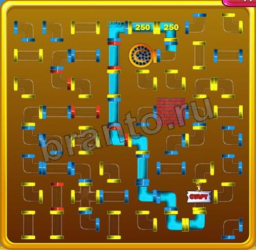 Игра Водопроводчик ответы Уровень 117